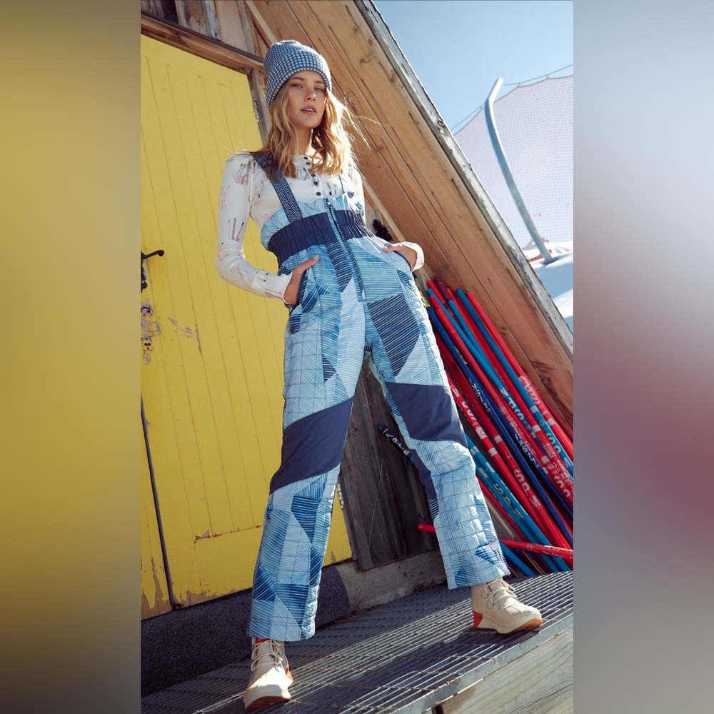 FP Movement Printed All Prepped Bib Overalls
